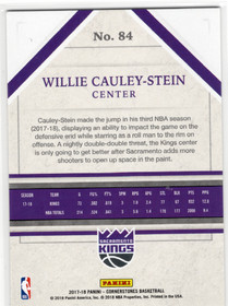 2017-18 Panini Cornerstones #84 Willie Cauley-Stein SN165