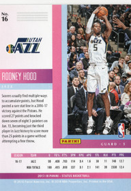 2017-18 Panini Status Red #16 Rodney Hood SN299
