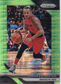 2018-19 Panini Prizm Prizms Green Pulsar #268 Shabazz Napier SN25