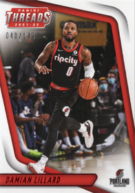 2021-22 Panini Chronicles Red #77 Damian Lillard SN149