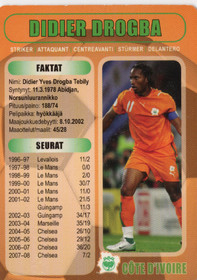 2008 Boing Superstars 2008 Finnish Promos #B4 Didier Drogba