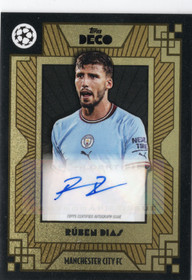 2022-23 Topps Deco UEFA Champions League & Europa League Current Stars Autographs #NNO Ruben Dias AU