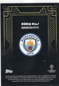 2022-23 Topps Deco UEFA Champions League & Europa League Current Stars Autographs #NNO Ruben Dias AU