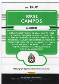 2021-22 Donruss Signature Series Green #SSJC Jorge Campos AU