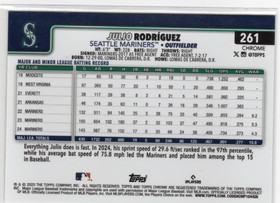 2025 Topps Chrome X Fractors #261 Julio Rodriguez