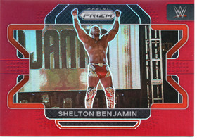 2022 Panini Prizm WWE Red #2 Shelton Benjamin SN299