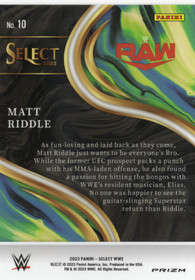 2023 Panini Select WWE Sensations Flash Prizms #10 Matt Riddle