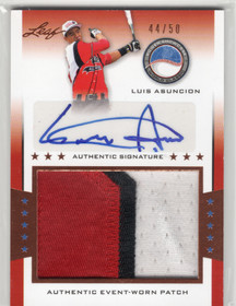 2013 Leaf Power Showcase Patch Autograph #PALA1 Luis Asuncion AU, MEM, SN50