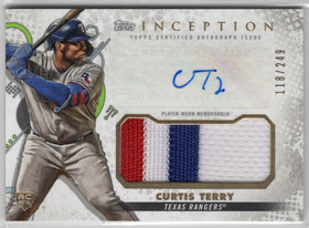 2022 Topps Inception Inception Autograph Patch #IAPCT Curtis Terry AU, MEM, SN249