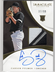 2017 Panini Immaculate Collection #120 Carson Fulmer AU, MEM, RC, SN99