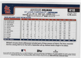 2025 Topps Rainbow Foil #418 Michael Helman