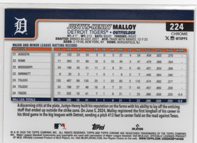 2025 Topps Chrome X Fractors #224 Justyn-Henry Malloy