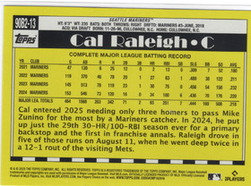 2025 Topps 1990 Topps Baseball 35th Anniversary #90B213 Cal Raleigh