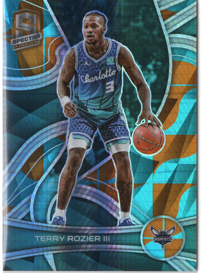 2021-22 Panini Spectra Asia Blue and Orange #66 Terry Rozier III SN49