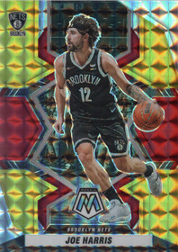 2021-22 Panini Mosaic Choice Fusion Red & Yellow #180 Joe Harris SN88