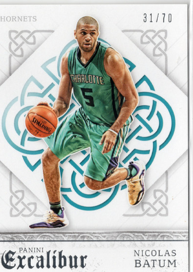 2015-16 Panini Excalibur Silver #117 Nicolas Batum SN70