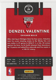 2017-18 Donruss Press Proof Purple #24 Denzel Valentine SN199