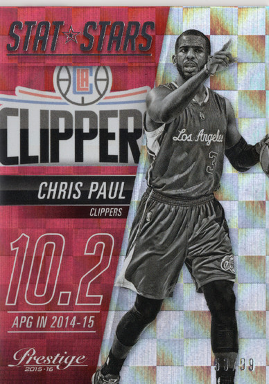 2015-16 Panini Prestige Stat Stars Checkerboard #18 Chris Paul SN99
