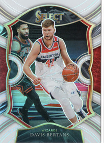 2020-21 Panini Select White Prizms #28 Davis Bertans SN149