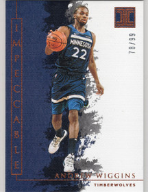 2019-20 Panini Impeccable #94 Andrew Wiggins SN99