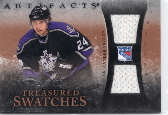 2010-11 Upper Deck Artifacts Treasured Swatches #TSAF Alexander Frolov MEM, SN150