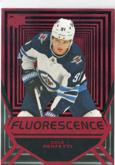2021-22 Upper Deck Fluorescence Red #FL26 Cole Perfetti