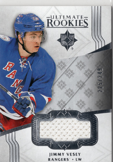 2016-17 Upper Deck Ultimate Collection Ultimate Rookies Jersey Silver #153 Jimmy Vesey MEM, SN249