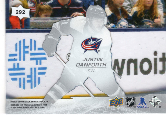 2024-25 Upper Deck Clear Cut #292 Justin Danforth