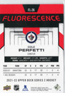 2021-22 Upper Deck Fluorescence Red #FL26 Cole Perfetti
