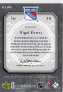 2006-07 Upper Deck Ultimate Collection Ultimate Debut Threads Jerseys #DJND Nigel Dawes MEM, SN150