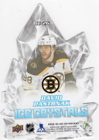 2022-23 Upper Deck Ice Ice Crystals #IC26 David Pastrnak