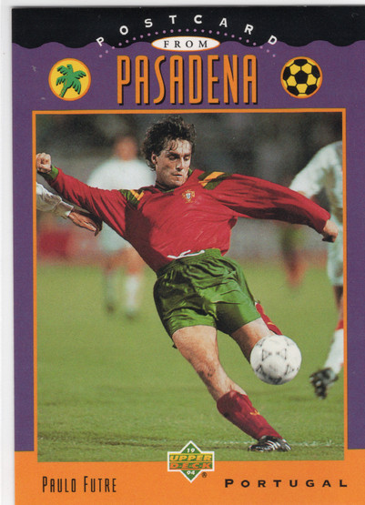 1994 Upper Deck World Cup Contenders English/German UD Set #UD7 Paulo Futre