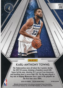 2018-19 Panini Prizm All Day Fast Break #24 Karl-Anthony Towns