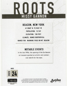 2023 Brixton Roots #24 Missy Gannon PR1000