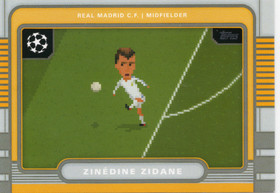 2025-26 Topps UEFA Club Competitions 8 Bit Shots #8B8 Zinedine Zidane