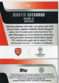 2025-26 Topps UEFA Club Competitions Spring Holiday Purple #157 Martin Odegaard