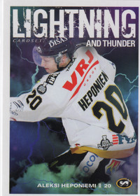 2019-20 Cardset Finland Lightning and Thunder #8 Aleksi Heponiemi