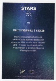  2019-20 Cardset Finland Stars of 2010 #7 Malte Strömwall