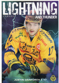 2019-20 Cardset Finland Lightning and Thunder #9 Justin Danforth