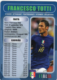 2008-11 Boing Superstars 2008 #30 Francesco Totti