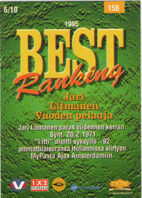 1996 Tactic #156 Jari Litmanen BR