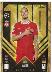 2024-25 Topps Match Attax UEFA Club Competitions #470 Virgil van Dijk 100C