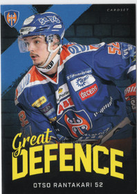 2018-19 Cardset Finland Great Defence #GD13 Otso Rantakari