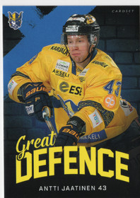 2018-19 Cardset Finland Great Defence #GD4 Antti Jaatinen