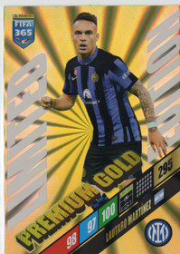 2024 Panini Adrenalyn XL FIFA 365 Limited Edition Premium Gold #NNO Lautaro Martinez