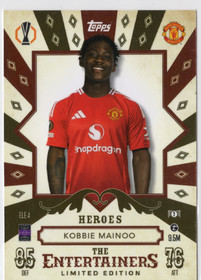 2024-25 Topps Match Attax UEFA Club Competitions Limited Edition The Entertainers #ELE4 Kobbie Mainoo