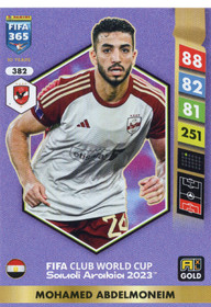 2025 Panini Adrenalyn XL FIFA 365 #382 Mohamed Abdelmoneim FCWC