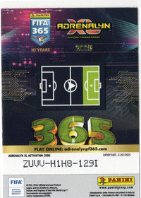 2025 Panini Adrenalyn XL FIFA 365 #377 Jhon Arias FCWC