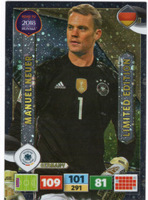 2017 Panini Adrenalyn XL Road to FIFA World Cup Limited Edition #NNO Manuel Neuer
