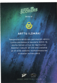 2018-19 Cardset Finland Super Scorers #SS9 Arttu Ilomäki
